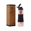 Pure Copper Water Bottle with Sipper Cherry Black, 900 Ml