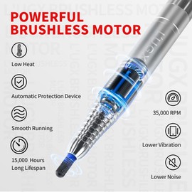 L'UGX Nail Drill Handpiece for LG609 Professional Brushless 35000RPM Nail Drill Machine