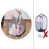 Pop Up Laundry Baskets - Mesh Collapsible Laundry Hampers Storage