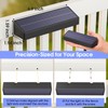 ShineTech Solar Fence Lights Outdoor Waterproof, 3-Color Lighting Modes LED