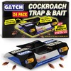 GATCH Roach Traps Indoor (24 Pack), Sticky Baited Cockroach Traps,
