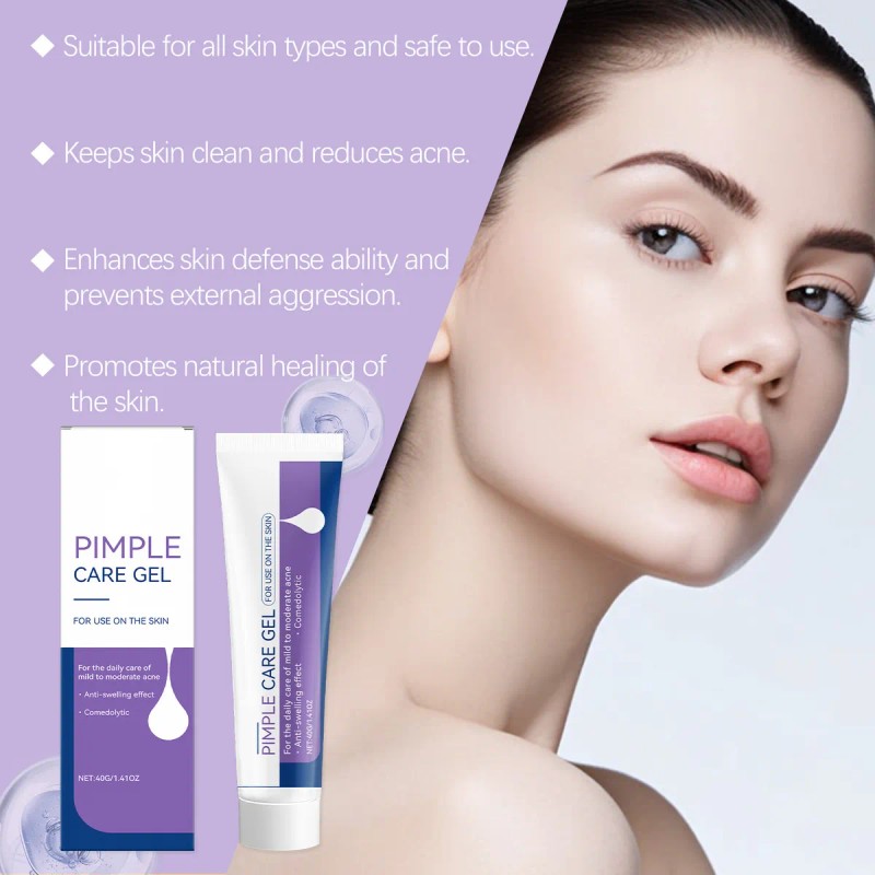 2pcs Gel Peróxido Benzoilo 10% Elimina Acné Puntos Negros