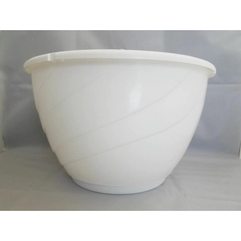Landmark Plastics 12" WHITE Plastic Hanging Baskets {Set of 10}