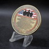 Aomcisi Military Veterans Creed Challenge Coin Unreal 3D Military Prayer