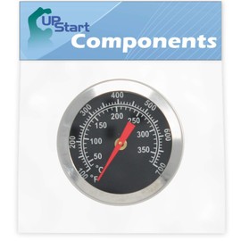 UpStart Components BBQ Grill Thermometer Heat Indicator Replacement Parts for Charbroil 463212511 - Compatible Barbeque Temperature Gauge Thermostat