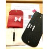ZIWOO Card & Business Card Case Holder Black & Red