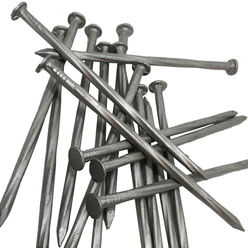 6-Inch Landscape Stakes, Spiral Galvanized Landscape Spikes, Garden Nails for