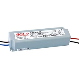 WITTKOWARE GPV-60-24 Switching Power Supply (Constant Voltage LED Driver) with Connection Cables, IP67, Output: 24 V/DC, Max. 2.5 A (60 W)