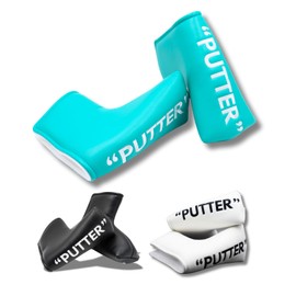 Pirona Golf Putter Cover, Made with Premium PU Leather, Compatible with Pin & Mallet Shapes (Up to 2.0 inches (5 cm), Water Resistant, Simple Design & Visibility, Various Colors Available (Turquoise