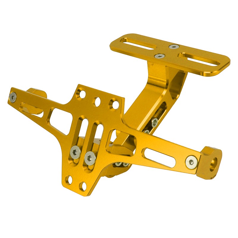 Motorcycle License Plate Bracket CNC Aluminium Alloy Universal Adjustable Motorcycle