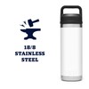 YETI Rambler 18 oz Bottle, Vacuum Insulated, Stainless Steel with