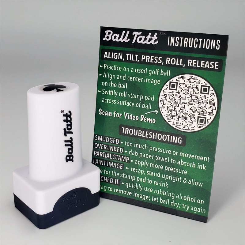 Ball Tatt - Club Golf Ball Stamp, Golf Ball Stamper,