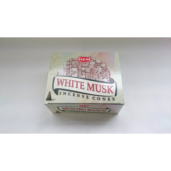 HEM Incense White Musk Cone Type 1 Case (1 Box of 10 Capsules)