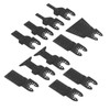 11PCS Oscillating Saw Blade Quick Release Carbon Steel Woodworking Straight