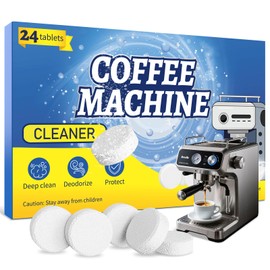 Pakimi Coffee Maker Cleaner Descaler Tablets, 24 Counts Machine Cleaning Tabs, Works With Multi-cup And Single-serve Brewers, Suitable For Descale Automatic Coffee Pots, Restore Barista Grade Taste
