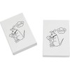 2 x 45mm 'Dog Obsessed with Bones' Erasers/Rubbers (ER00042624)