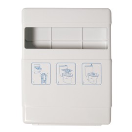 Washroom Hub - Toilet Seat Cover Dispenser - Wall Mounted - White