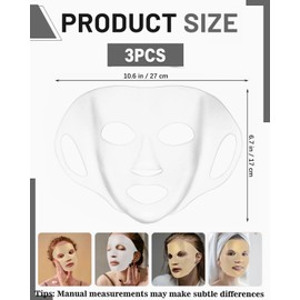 TPZORJX 3 pcs silikon maske,Gesichtsmasken Abdeckung,silikon gesichtsmaske,wiederverwendbare Silikon Masken Abdeckung Gesichtsdampf wasserdichte Gesichts-befeuchtende Beautymaske