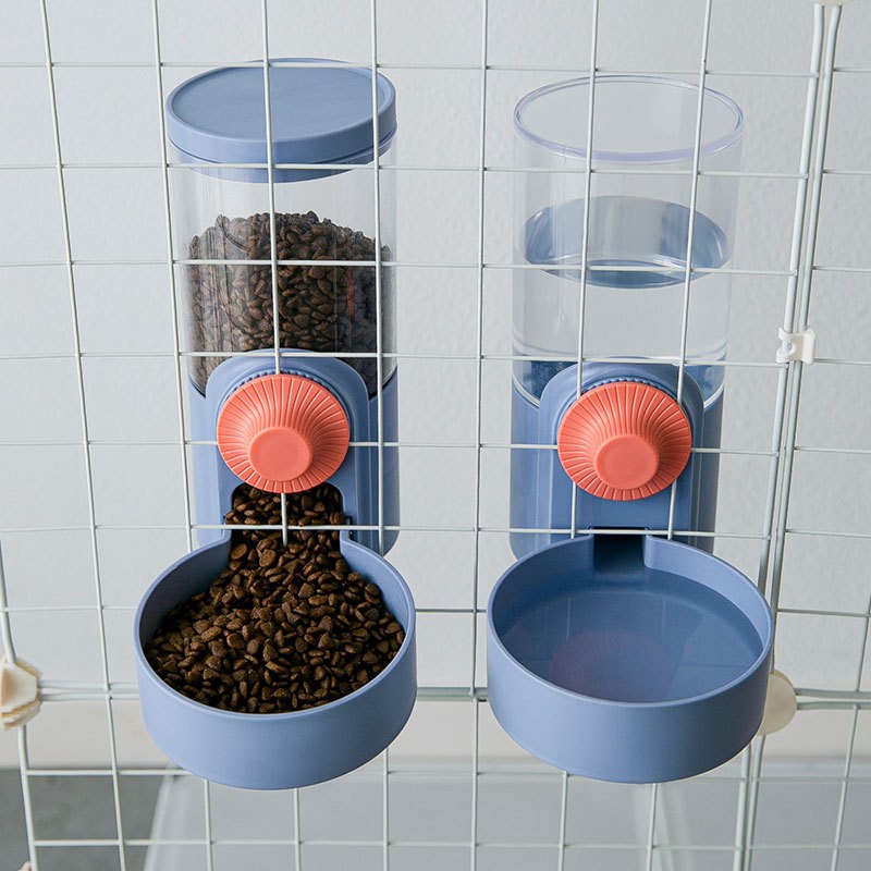Pet Cage Suspended Food Water Dispenser Hanging Automatic Pet Water