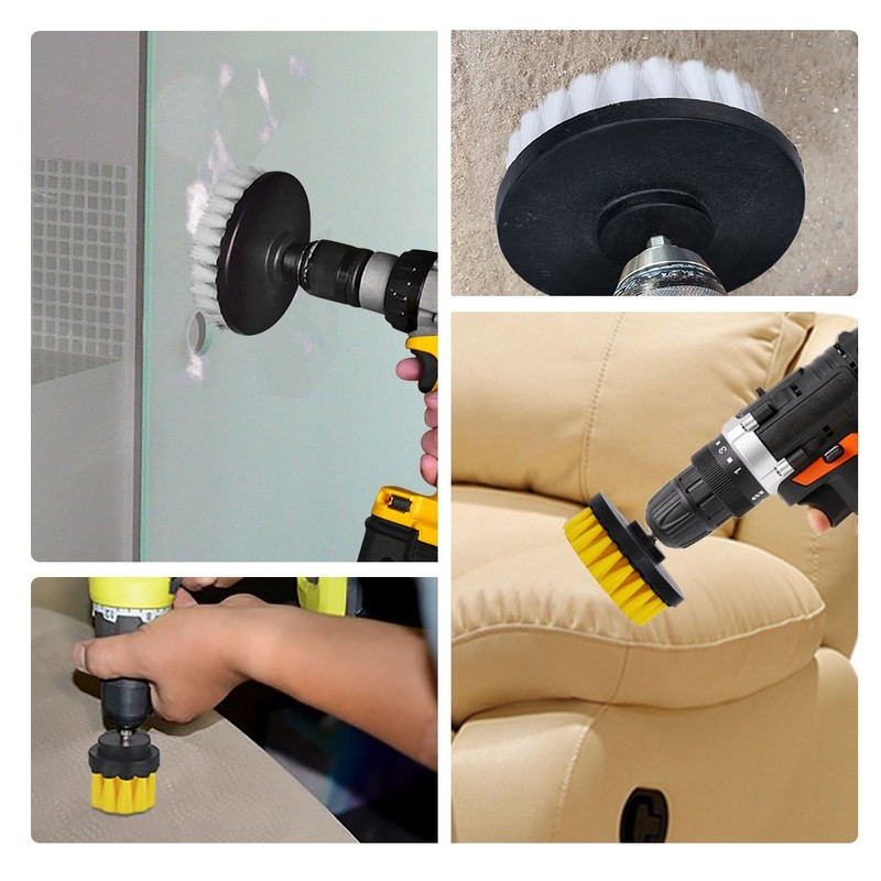 HIFROM Drill Brush - 4 inch Power Drill Attachment Soft