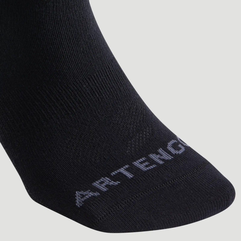 3 Pares Calcetines Tenis Media Gris Oscuro Rs160 Artengo