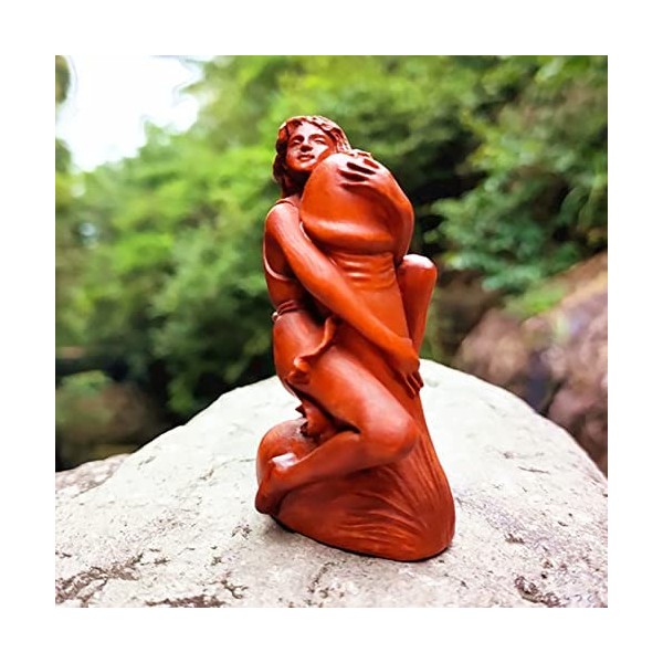 Female beautiful girl wood carving carving boxwood carving figurine interior feng shui decoration room decoration goods entrance inn hotel desktop crafts art cute creative stylish living room Asian