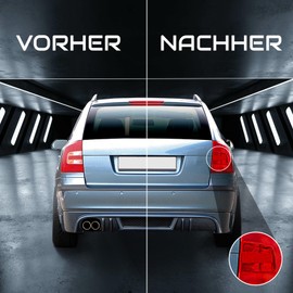 C006 Rear Lights Film Set Sticker Tint Film Taillights Tailored Car Rear Lights (Red)
