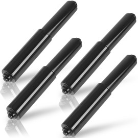 Rindion 4 Pack Toilet Paper Holder Spring Rod, Black Toilet Paper Roller Replacement, Plastic Toilet Paper Holder Replacement Rod