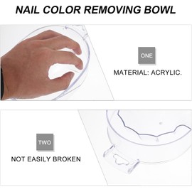 Suministros para Remojar Uñas para Decoración de Uñas Cuenco Acrílico Blanco Resistente y Apto para Salón Profesional y Manicura DIY