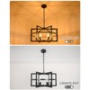 JHLBYL Modern Farmhouse Black Chandelier: 6-Light Upgrade Industrical Light Fixture