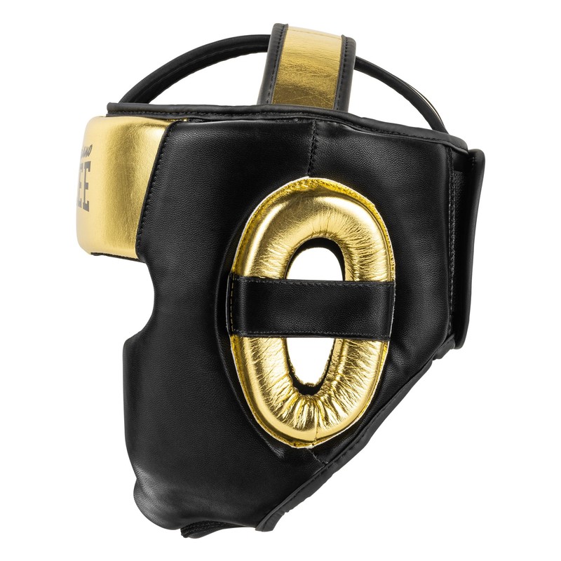 Benlee Head Guard Faux Leather Blance Black/Gold S/M