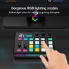 Yinker Gaming Audio Mixer, RGB Audio Interface with 48V Phantom