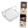 ULTECHNOVO Mesh Air Fryer Basket Square Replacement Accessory for Even