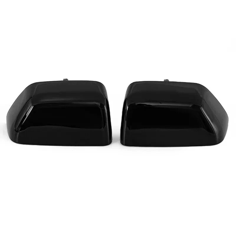 LIANGREN Pair Black Mirror Cover Cap Set LH & RH