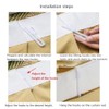 UtySty 40 Pack Curtain Hooks Drapes Hanger Adjustable Shorten Hanging