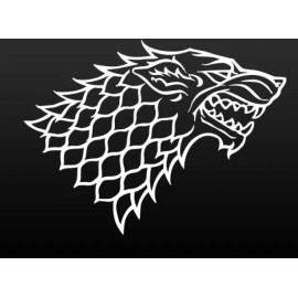 Avery Dennison Game of Thrones - House Stark - Direwolf Sticker Decal Vinyl Laptop Car Window