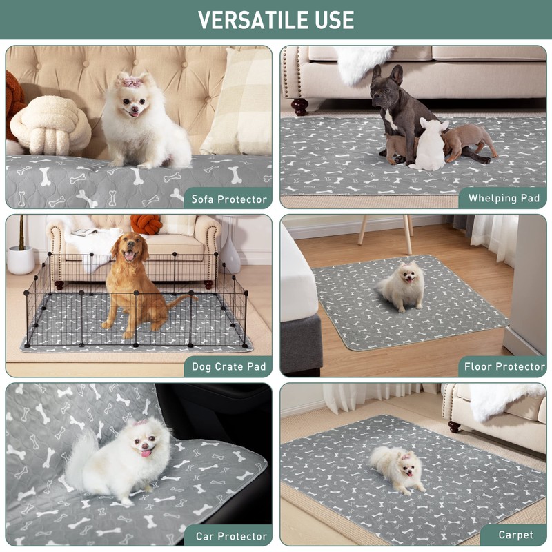 Eterish Reusable Washable Pee Pads for Dogs Extra Large 36''