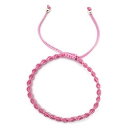MYSTIC JEWELS – Macrame Rotating Bracelet – Coloured Thread Kabbalah – Amulet – Evil Eye Protection, Good Luck pink