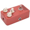 Distortion Pedal Dark Red Metal Classic British Rock Monoblock Guitar