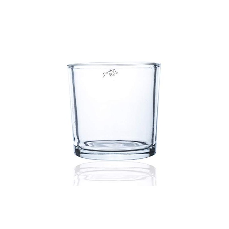 Glasvase HEAVY Windlicht Kerzenglas Vase Glas Tischvase Zylinder, 14 cm