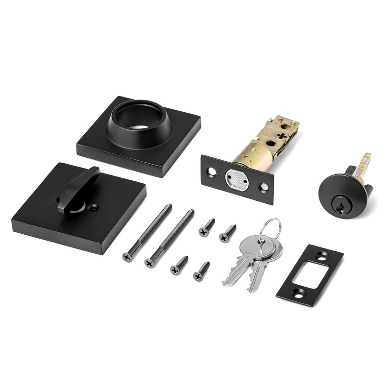 Berlin Modisch Single Cylinder Deadbolt Lock Slim Square for Front