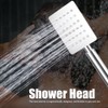 G1/2in Thread Handheld Shower Head High Pressure Square Shower Sprayer