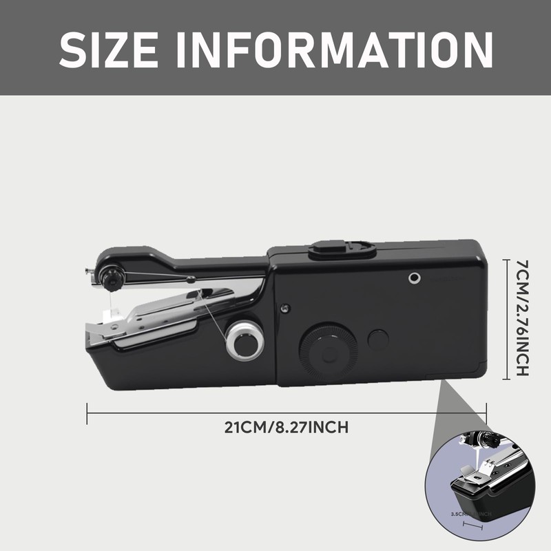 Mini Handheld Sewing Machine, Portable Electric Stitching Machine for Quick