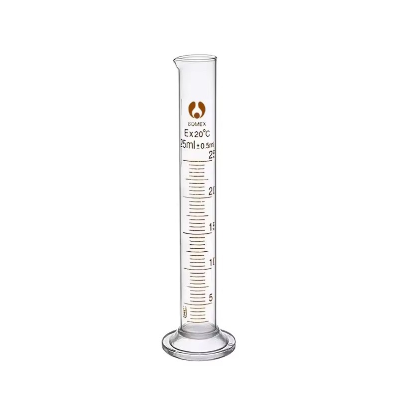 2 Pack 50mL Glass Graduated Measuring Cylinders with Metric Scale
