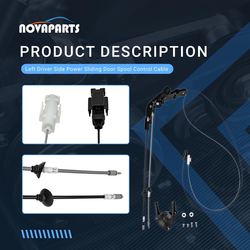 NOVAPARTS 85620-08052 Left Driver Side Power Sliding Door Cable Kit