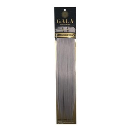 GALA BY IBEAUTY Silky Extension Cabello Lacia 100% Fibra Natural 18 Pulgadas (# Silver Plata), 1.0 unidad