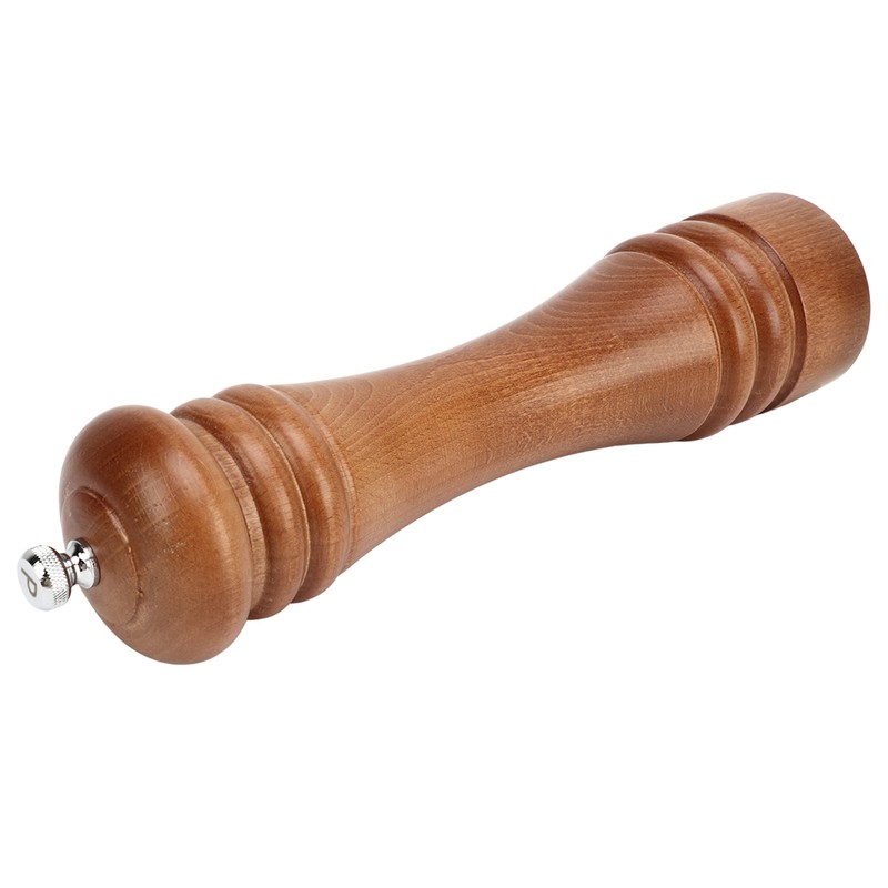 Wooden Pepper Grinder Refillable Rustproof Stainless Steel Core Manual Salt