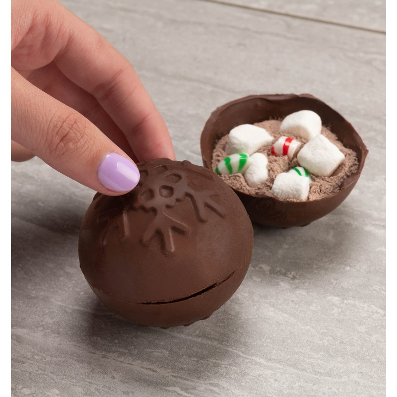 Mobi Hot Chocolate Cocoa Bombs Silicone Mold, Snowflake, for Making