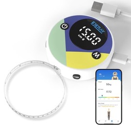 Cinta métrica digital, cinta métrica inteligente para perder peso, medidas precisas de cinta Bluetooth con aplicación, cinta métrica retráctil para ci