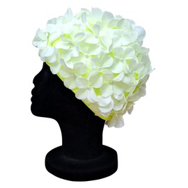 Blue Reef Leo Floral Ladies Classic Retro 3D Flower Petal Plain One Colour Pretty Stylish Vintage Swimming Hat Swim Cap One Size Adults (Pale Green)